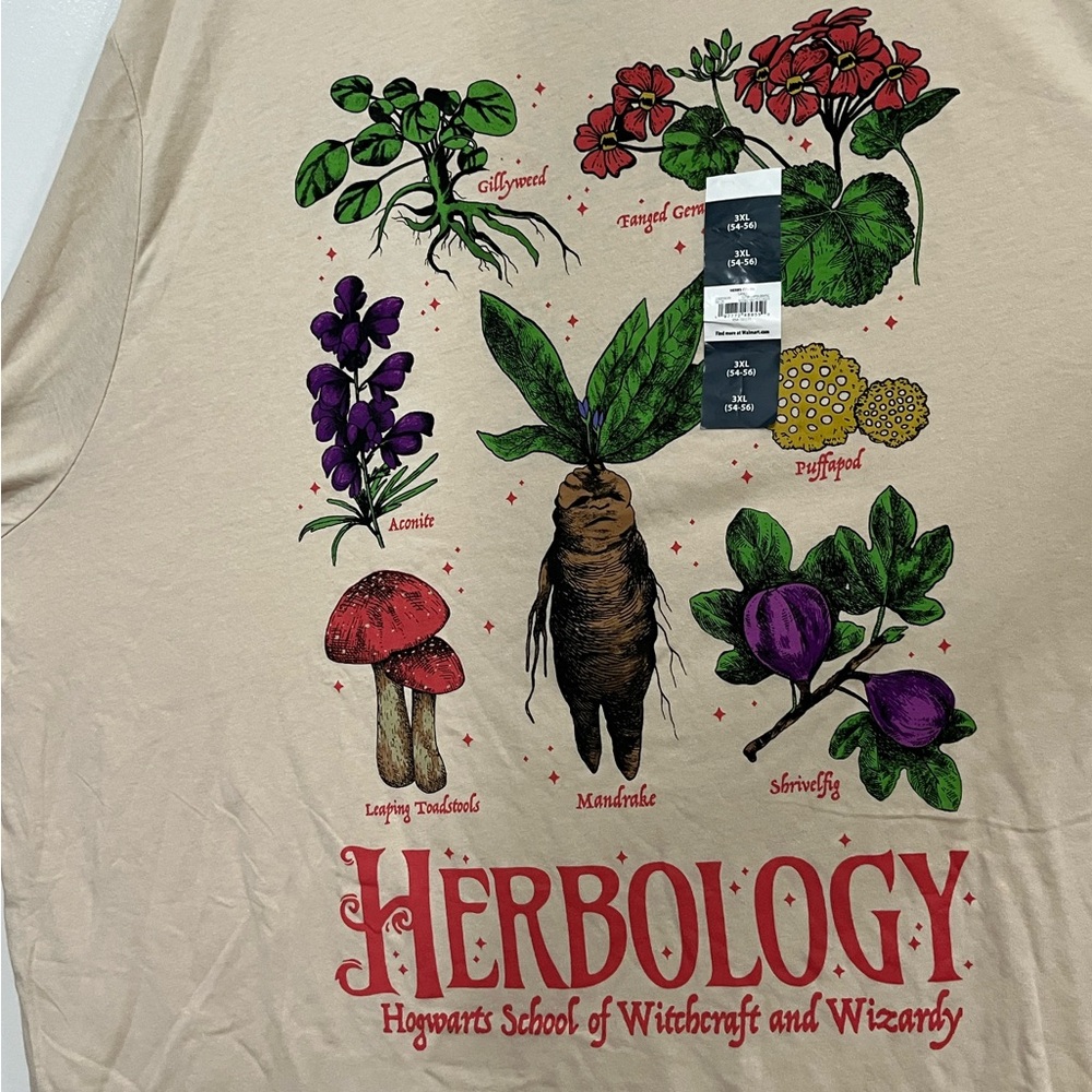 Warner Bros. Harry Potter Herbology Graphic Tee, size 3X, new - Picture 2 of 4